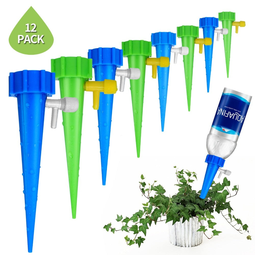 12Pcs WaterEasy™ - Plant Self Watering Adjustable Stakes System