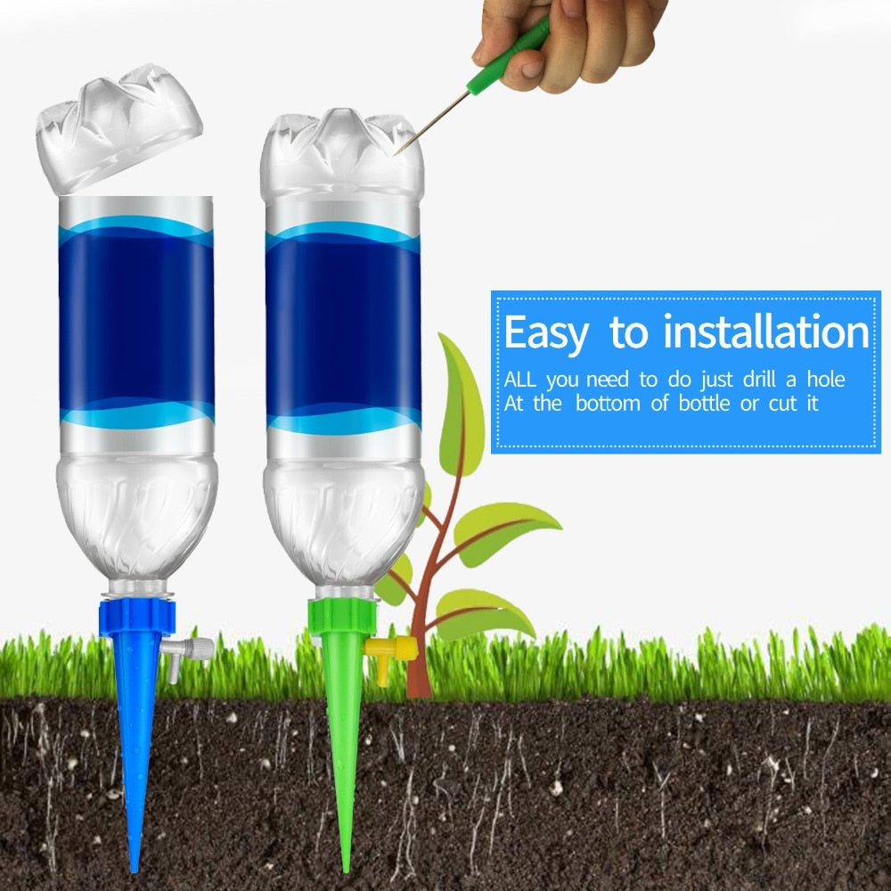12Pcs WaterEasy™ - Plant Self Watering Adjustable Stakes System