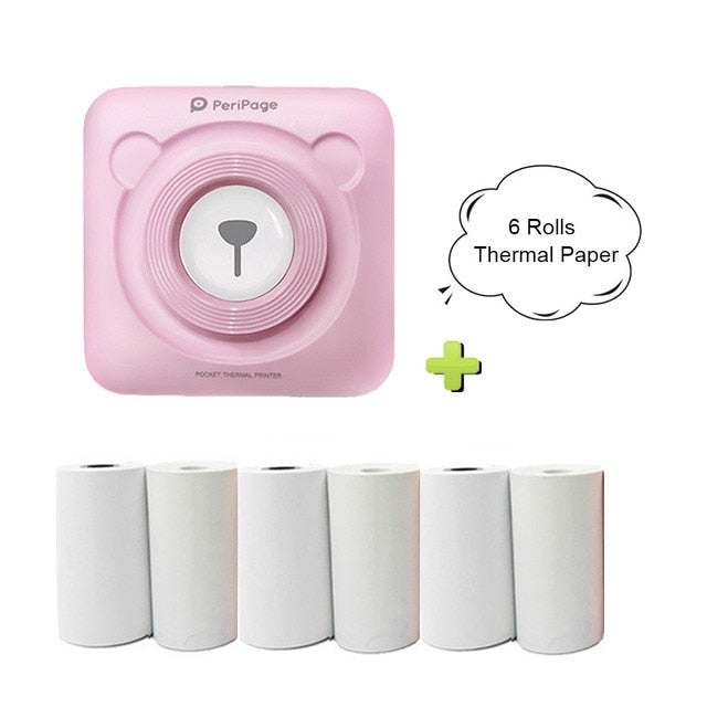 Peripage Printer™ + 20 Rolls of Thermal Paper