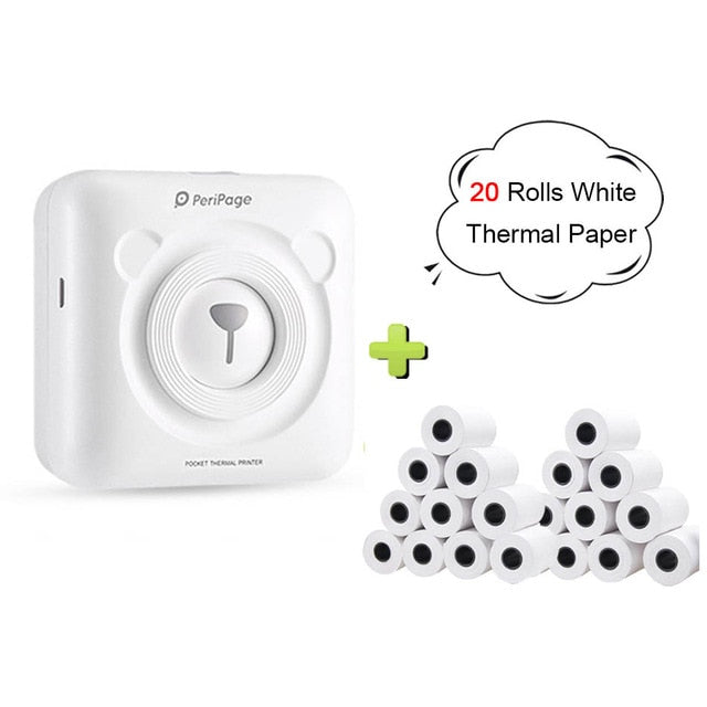 Peripage Printer™ + 20 Rolls of Thermal Paper